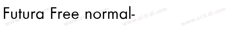 Futura Free normal字体转换